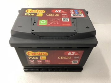 AKUMULATOR CENTRA PLUS CB620 12V 62AH P+ 540A