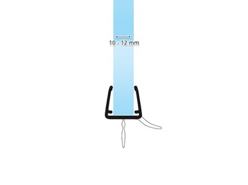 Uszczelka Kabiny Prysznicowej 10-12mm UK03-10, 1mb