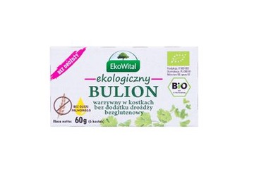 BIO bezglutenowe kostki rosołowe WARZYWNE bez drożdży 60 g Ekowital