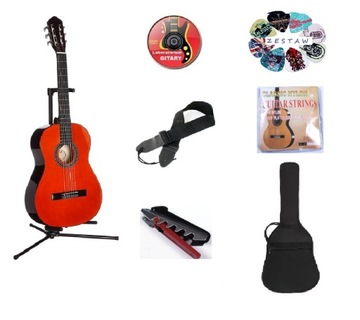 GITARA KLASYCZNA - SUPER JAKOŚĆ 4/4 TUNER + DVD!