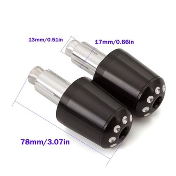 Универсальные золотые наконечники руля BULLET.