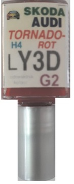 AUDI SKODA LY3D H4 G2 TORNADOROT LAKIER SAMOCHODOWY ZAPRAWKA ARASYSTEM 10ML