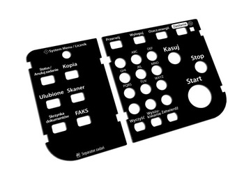 KYOCERA FS 6525/6530 Naklejka na panel j.polski