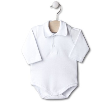 BODY POLO z kołnierzykiem CHRZEST KOSZULOBODY r 86