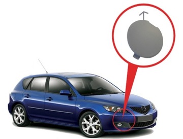 КРЫШКА КРЮКА ПЕРЕДНЕГО БАМПЕРА ДЛЯ MAZDA 3 BK 03-06