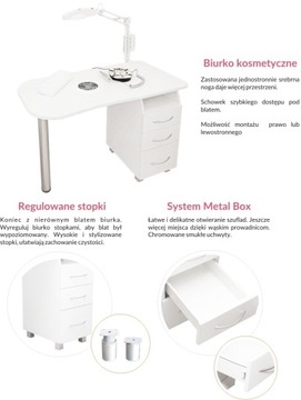 Стол косметический для маникюра BK02 с абсорбером