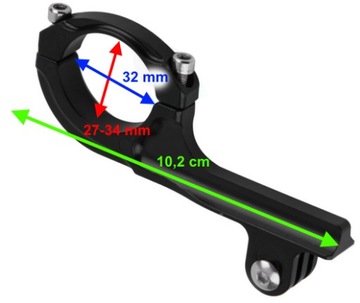 Металлическое алюминиевое крепление для велосипеда для Gopro 12 11 Xiaomi Sony Action