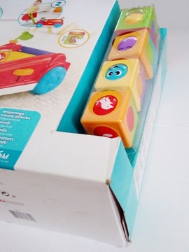 RUCHOME KLOCKI ROZKOŁYSANA PRZYCZEPKA Fisher Price