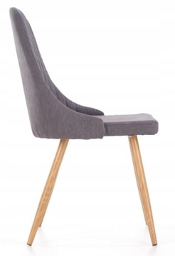 Stylowe krzesło K285 ciemny popiel salon, kuchnia