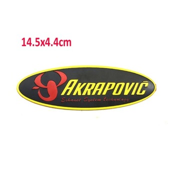 NAKLEJKA AKRAPOVIC 3D ALUMINIUM WYDECH TŁUMIK BOS