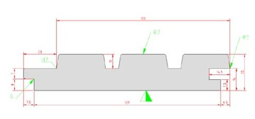 ДОСКА ДЕРЕВЯННАЯ НАСТЕННАЯ ФАСАДНАЯ TERMO THERMO AYOUS ABACHI 25X143