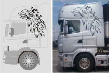 НАКЛЕЙКИ - SCANIA, GRYF, EAGLE НА КАБИНУ + бесплатно