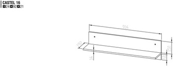 Полка Кастель 16 + БЕСПЛАТНО!!! МЛ МЕБЕЛЬ