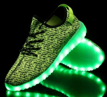 Светодиодная спортивная обувь с воздушной подсветкой 7 цветов
