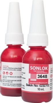 KLEJ SONLOK 3648 DO ŁOŻYSK WAŁKÓW TULEI MOCNY 10ml zielony 648 szczeliwo