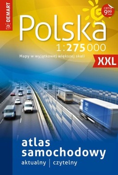 Polska atlas samochodowy 1:275000 MAPA EUROPA17/18