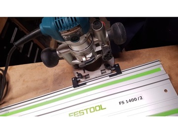 Соединение фрезерного станка MAKITA с рейкой FESTOOL