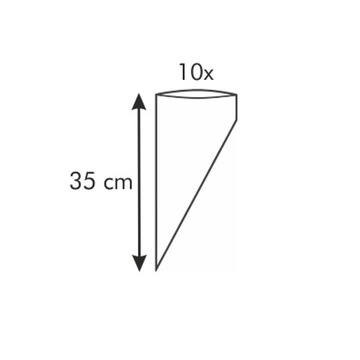 Woreczki do dekorowania, rękawy cukiernicze 35 cm 10 szt. Tescoma