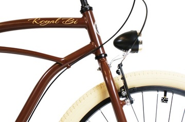 Мужской велосипед Beach Cruiser 26 COFFEE RoyalBi коричневый 3 скорости Shimano ретро