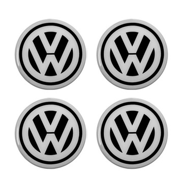 EMBLEMAT LOGO ZNACZEK 3D Volkswagen 50 mm 4szt.