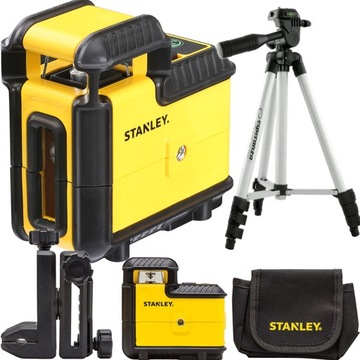 STANLEY LASER KRZYŻOWY 25m CROSS360 ZIELONY LASER +STATYW 106cm STHT77594-1