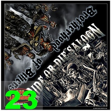 Шарф REBEL SKULL LIVE 54см бандана HOT LEATHERS выкройки
