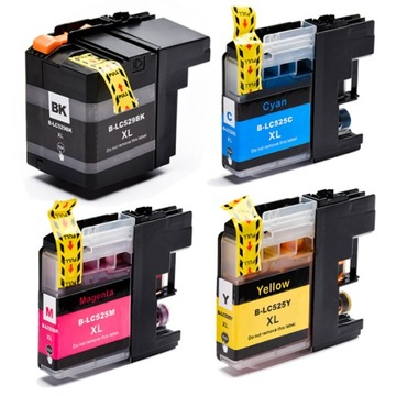 4x TUSZ DO BROTHER LC529 LC525 DCP-J100 J105 J200