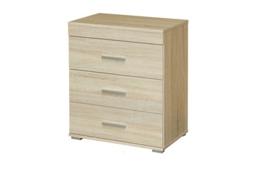 Mała komoda 60 cm z szufladami dąb sonoma M-26