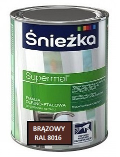 SUPERMAL EMALIA OLEJNO-FTALOWA BRĄZOWY 8016 0,4L