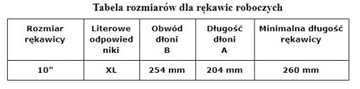 ТРИКОТАНЫЕ ЗАЩИТНЫЕ ПЕРЧАТКИ RCROSS P РАЗМЕР 10