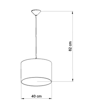 SOWY 40 современный подвесной светильник из ПВХ для детской спальни Sollux LED