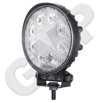 LAMPA ROBOCZA LED OKRĄGŁA ALUM 8 LED 12-24V 8x3W