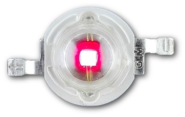 DIODA LED 1W CZERWONA 660nm 38mil DEEP RED