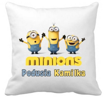 MINIONKI foto poduszka Mikrofibra+IMIĘ