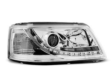 Lampy przód VW TRANSPORTER T5 CHROM LED diodowe