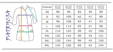 Fartuch medyczny 3/4 rękaw PRODUCENT 10 kol r.XS