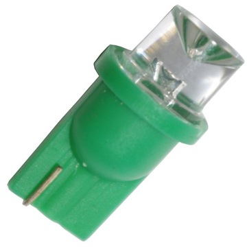 Zarowka LED postojówki W5W T10 ZIELONA kolory C