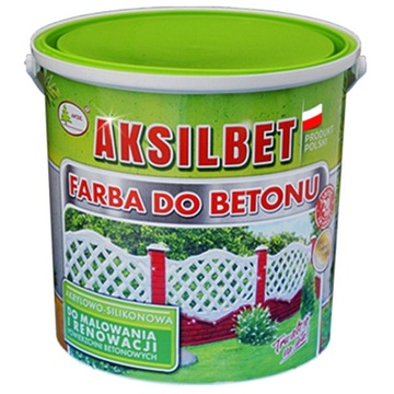 FARBA AKSILBET DO BETONU POSADZEK OGRODZEŃ 2,5L