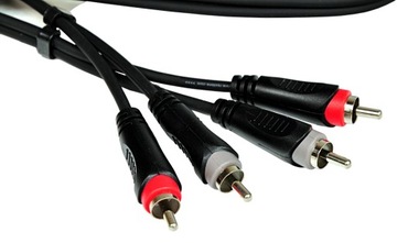 Kabel audio insertowy 2xRCA/2xRCA 6m