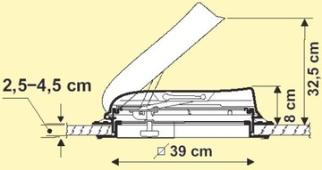 Прицеп-кемпер с навесом и окном 40x40 Vent Fiamma