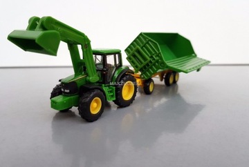 ТРАКТОРНЫЙ ПРИЦЕП SIKU 1843 JOHN DEERE 1:87