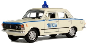 МЕТАЛЛИЧЕСКАЯ МОДЕЛЬ AUTO MILICJA MO FIAT 125p WELLY PRL