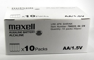 ЩЕЛОЧНАЯ БАТАРЕЯ MAXELL LR06 AA Original 40 шт.