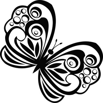 Dekoracyjna naklejka ścienna MOTYL na ścianę meble dla dziewczynki 25 cm