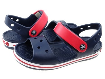 Crocs Crocband Sandal 12856 темно-синие босоножки, размеры 27-28