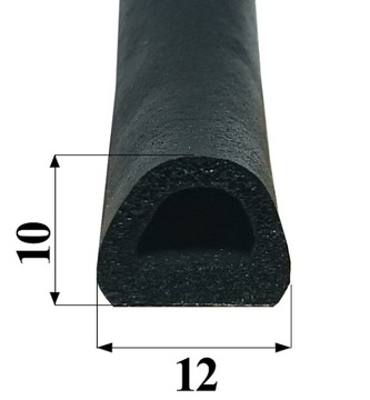 Uszczelki samoprzylepne okienne SD-54 12x10 mm