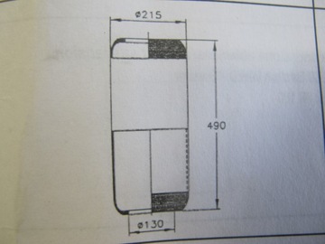 miech poduszka tył IVECO EUROTECH MP 240E