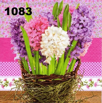 Serwetki do decoupage-1szt- KWIATY- NR 1083
