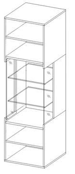 Toledo 05 Helvetia стеклянная витрина для гостиной