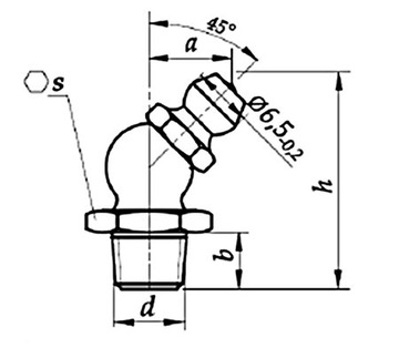 Пресс-масленка угловая М12х1,5